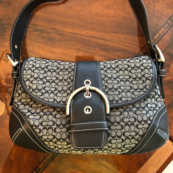 Coach Handbags - Authentic Coach  Black Leather Shoulder Bag